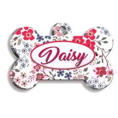 İlkbahar Çiçekleri Kedi Köpek Künyesi Medium 2,6 x 3,8 cm
