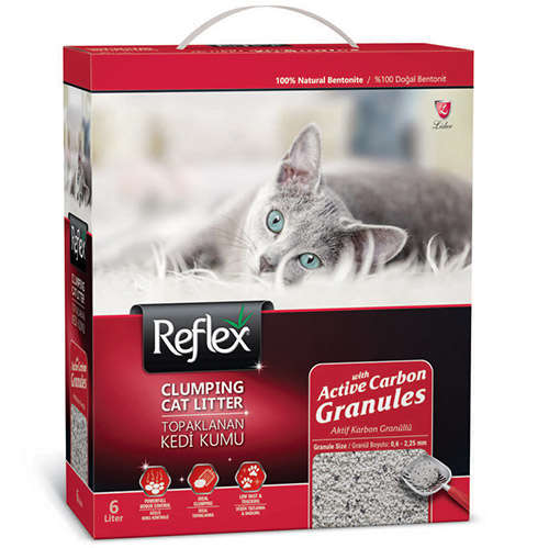 Reflex Granül Aktif Karbonlu Topaklanan Kedi Kumu 6 Lt
