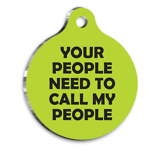 Call My People Kedi Köpek Künyesi Small 2,1 x 3,1 cm