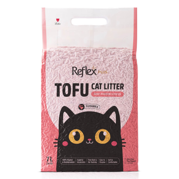 Reflex Plus Tofu Bebek Pudrası Kokulu Kedi Kumu 7 Lt
