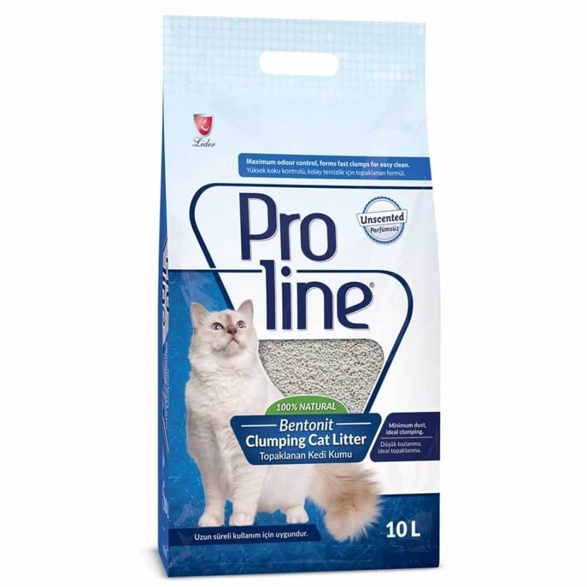 Proline Naturel Kokusuz Topaklanan Kedi Kumu 10 Lt