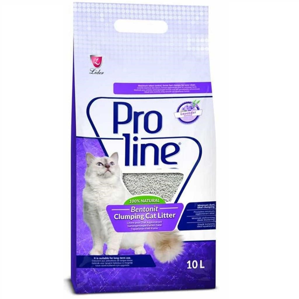 Proline Lavanta Kokulu İnce Taneli Topaklanan Kedi Kumu 10 Lt