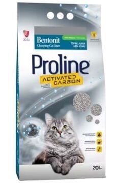 Proline Aktif Karbonlu Topaklanan Kedi Kumu 20 Lt