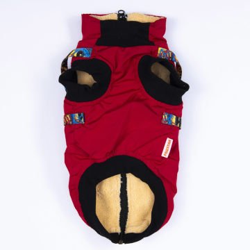 PawStar  Kırmızı Nuuk Kolsuz Yelek Yağmurluk Küçük ve Orta Irk