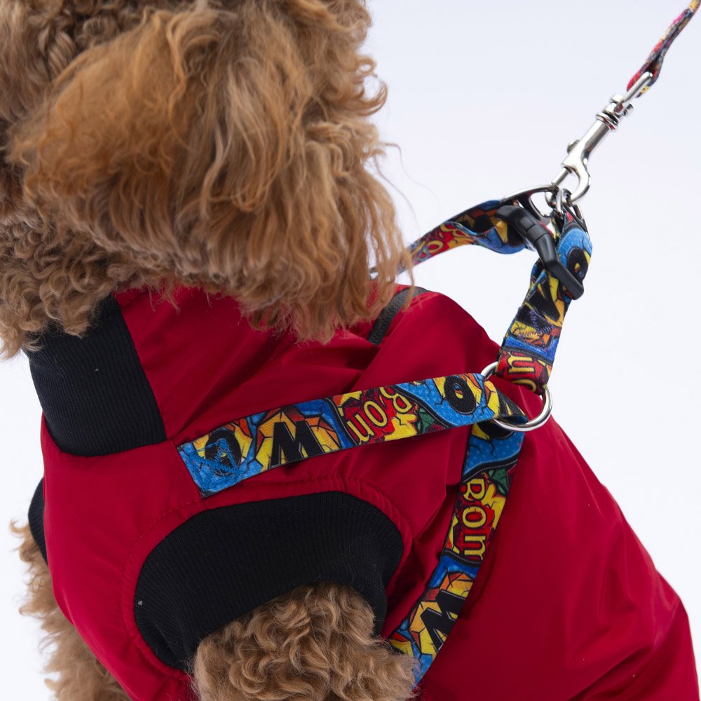 PawStar  Kırmızı Nuuk Kolsuz Yelek Yağmurluk Küçük ve Orta Irk