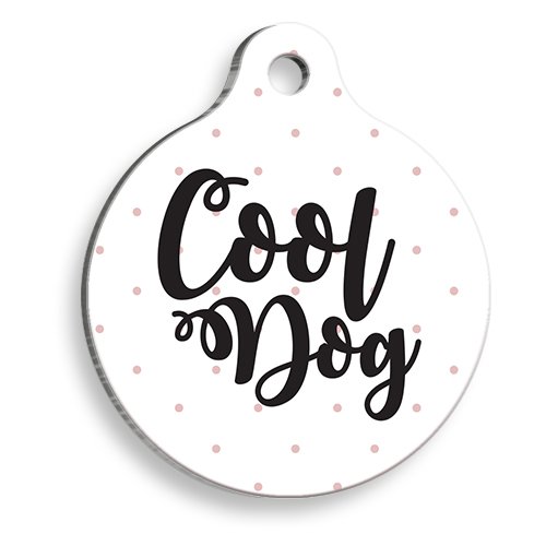 Cool Köpek Yuvarlak Köpek Künyesi Large 3,8 cm