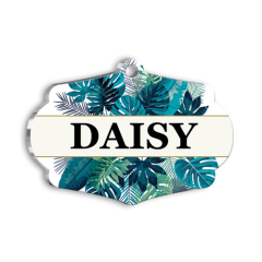 Amazon Yapraklı Kedi Köpek İsimlik Large 4,7 x 3,38 cm