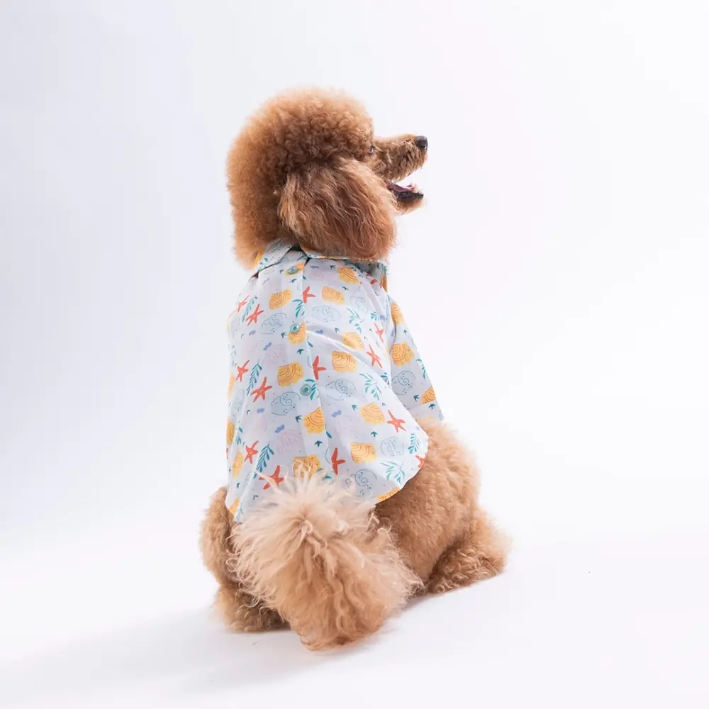 PawStar 26402 Aqua Reverie Desenli Gömlek