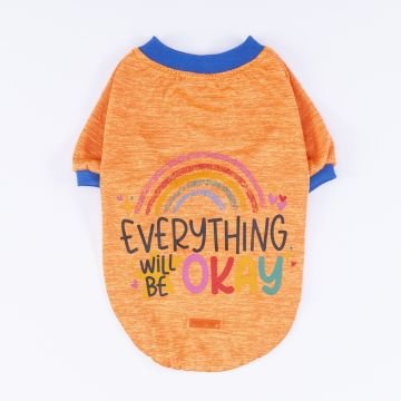 PawStar Turuncu Everything Will Be Okay Küçük Irk Sweat