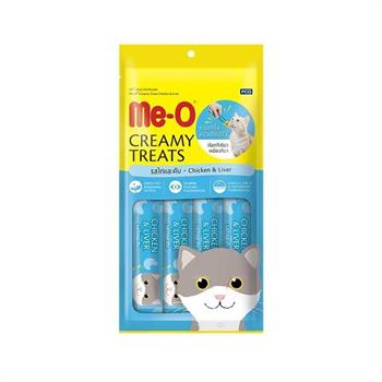 Me-O Creamy Treats Tavuklu ve Ciğerli Kedi Ödülü 4 X15 Gr
