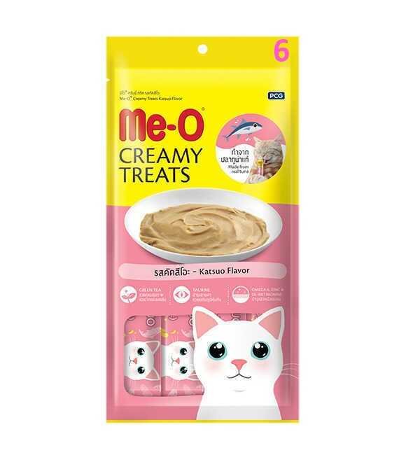 Me-O Creamy Treats Çizgili Orkinos Balıklı Sıvı Kedi Ödül Maması 4 X15 Gr