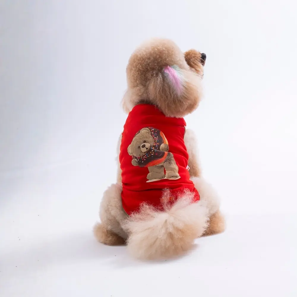 PawStar 26807 Kırmızı Donut Teddy Tişört