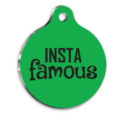 Instagram Ünlüsü Kedi Köpek Künyesi XLarge 3,3 x 5 cm