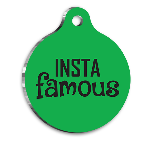 Instagram Ünlüsü Kedi Köpek Künyesi Medium 2,6 x 3,8 cm