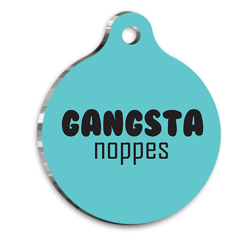 Gansta Kedi Köpek Künyesi XLarge 3,3 x 5 cm