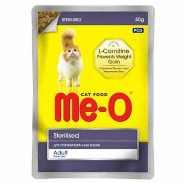 Me-O Pounch Sterilised Tavuklu Kısırlaştırılmış Kedi Konservesi 80 Gr