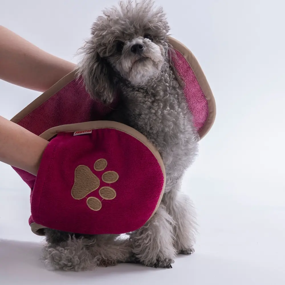PawStar 26046 Fuşya Evcil Hayvan Kurulama Havlusu