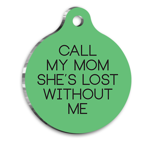 Annemi Arayın Bensiz Kayboluyor Kedi Köpek Künyesi Medium 2,6 x 3,8 cm