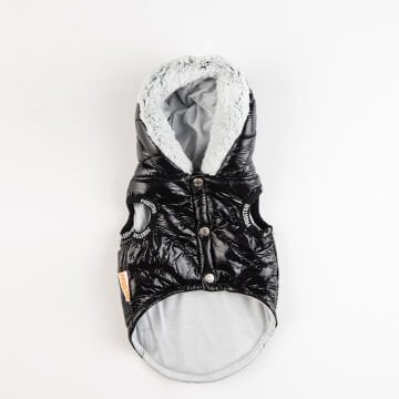 PawStar Siyah Light Wave Yelek Küçük ve Orta Irk