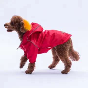 PawStar 25508 Kırmızı Pluvia Yağmurluk Küçük ve Orta Irk