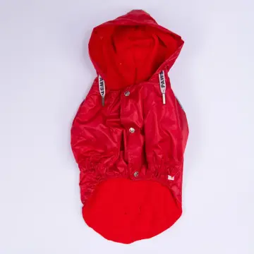 PawStar 25508 Kırmızı Pluvia Yağmurluk Küçük ve Orta Irk