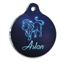 Aslan Burcu Kedi Köpek Künyesi Small 2 x 3,5 cm