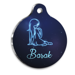 Başak Burcu Kedi Köpek Künyesi Small 2 x 3,5 cm