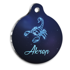 Akrep Burcu Kedi Köpek Künyesi Large 2,9 x 5 cm