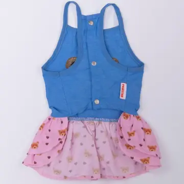 PawStar 26312 Cozie Bear Denim Elbise