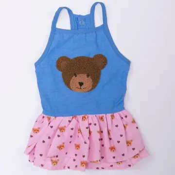 PawStar 26312 Cozie Bear Denim Elbise