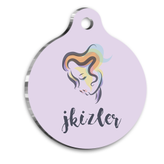 İkizler Burcu Kedi Köpek Künyesi Small 2 x 3,5 cm