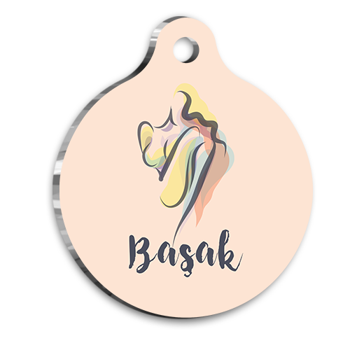 Başak Burcu Kedi Köpek Künyesi Medium 2,6 x 3,8 cm