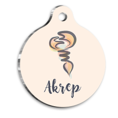 Akrep Burcu Kedi Köpek Künyesi Large 2,9 x 5 cm