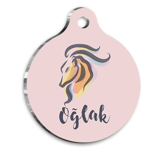 Oğlak Burcu Kedi Köpek Künyesi Large 2,9 x 5 cm