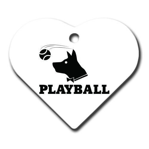 Playball Geniş Kalp Kedi Köpek Künyesi