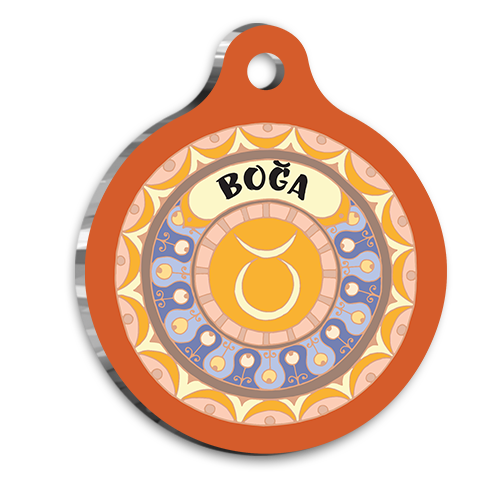 Boğa Burcu Kedi Köpek Künyesi Large 2,9 x 5 cm