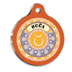 Boğa Burcu Kedi Köpek Künyesi Large 2,9 x 5 cm