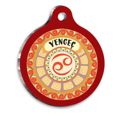 Yengeç Burcu Kedi köpek Künyesi Small 2 x 3,5 cm