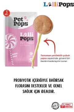 Pet Pops Freeze Dry Lolipop Yaban Mersinli, Kefirli ve Kabaklı Kedi Ödülü 15 li Karışık Paket