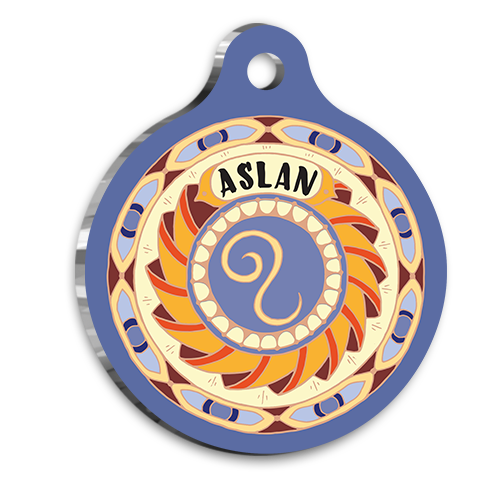 Aslan Burcu Kedi Köpek Künyesi Medium 2,6 x 3,8 cm