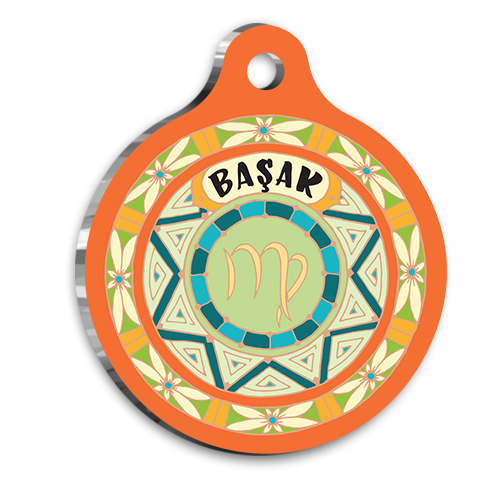 Başak Burcu Kedi Köpek Künyesi Medium 2,6 x 3,8 cm