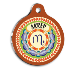 Akrep Burcu Kedi Köpek Künyesi Medium 2,6 x 3,8 cm