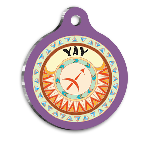 Yay Burcu Kedi köpek Künyesi Large 2,9 x 5 cm