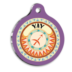 Yay Burcu Kedi köpek Künyesi Medium 2,6 x 3,8 cm