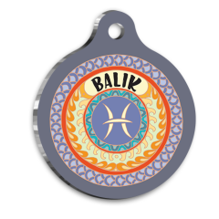 Balık Burcu Kedi köpek Künyesi Large 2,9 x 5 cm