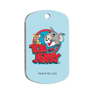 Tom & Jerry Asker Şekilli Kedi ve Köpek Künyesi Small 2 x 3,5 cm