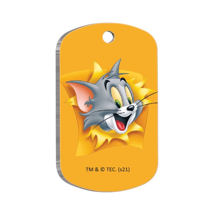 Tom & Jerry Asker Şekilli Kedi ve Köpek Künyesi Small 2 x 3,5 cm