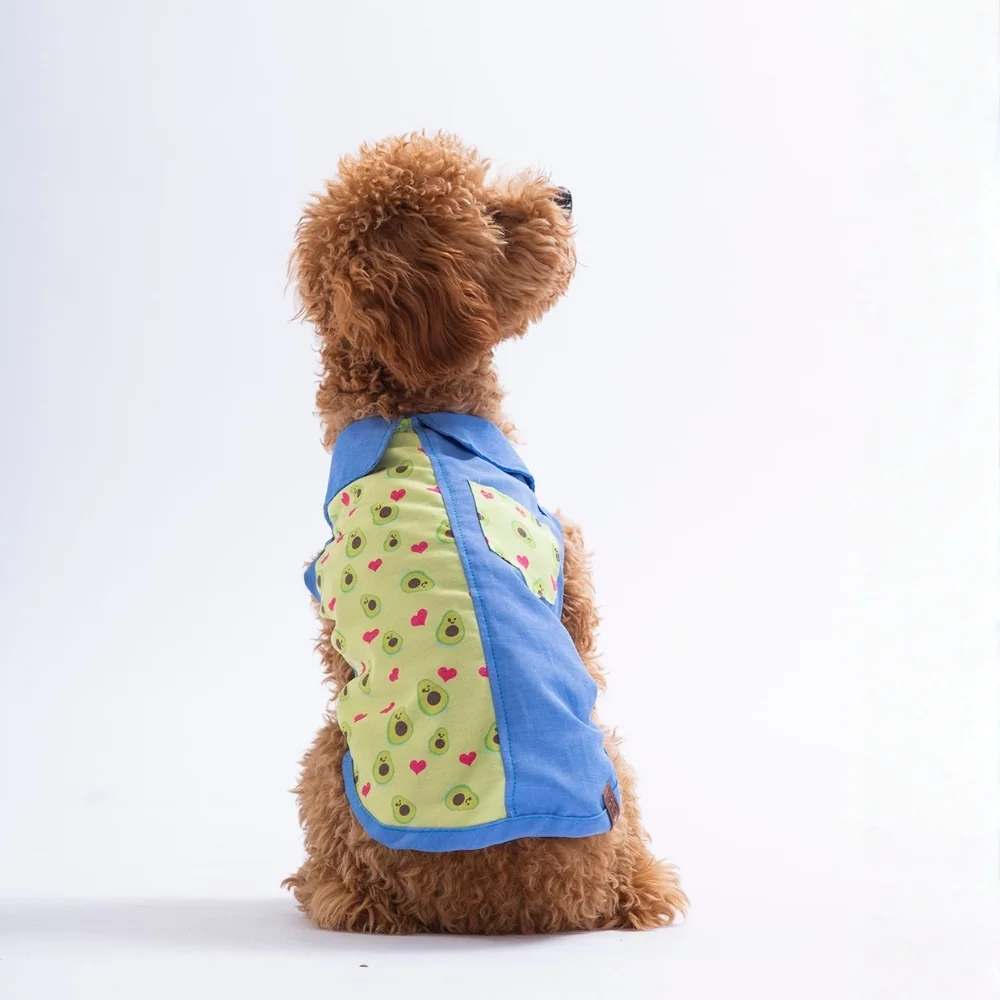 PawStar 26408 Avo Bliss Desenli Denim Gömlek