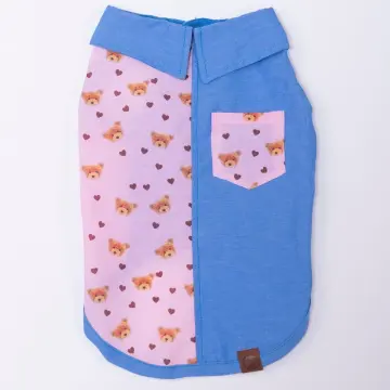 PawStar 26409 Cozie Bear Desenli Denim Gömlek