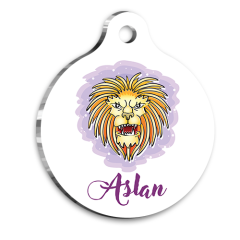 Aslan Burcu Kedi Köpek Künyesi Small 2 x 3,5 cm